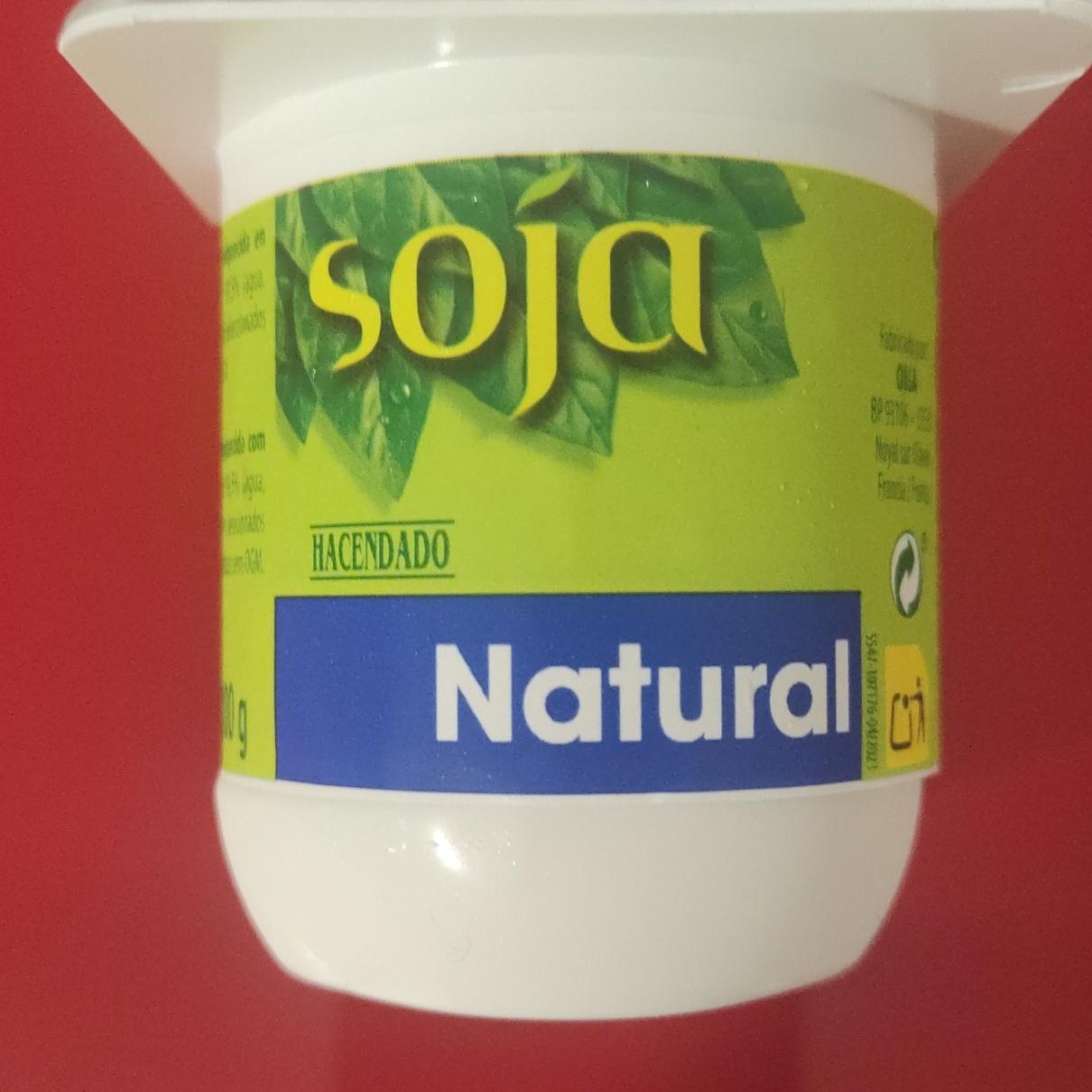 Fotografie - Soja natural HACENDADO (sójový jogurt) 