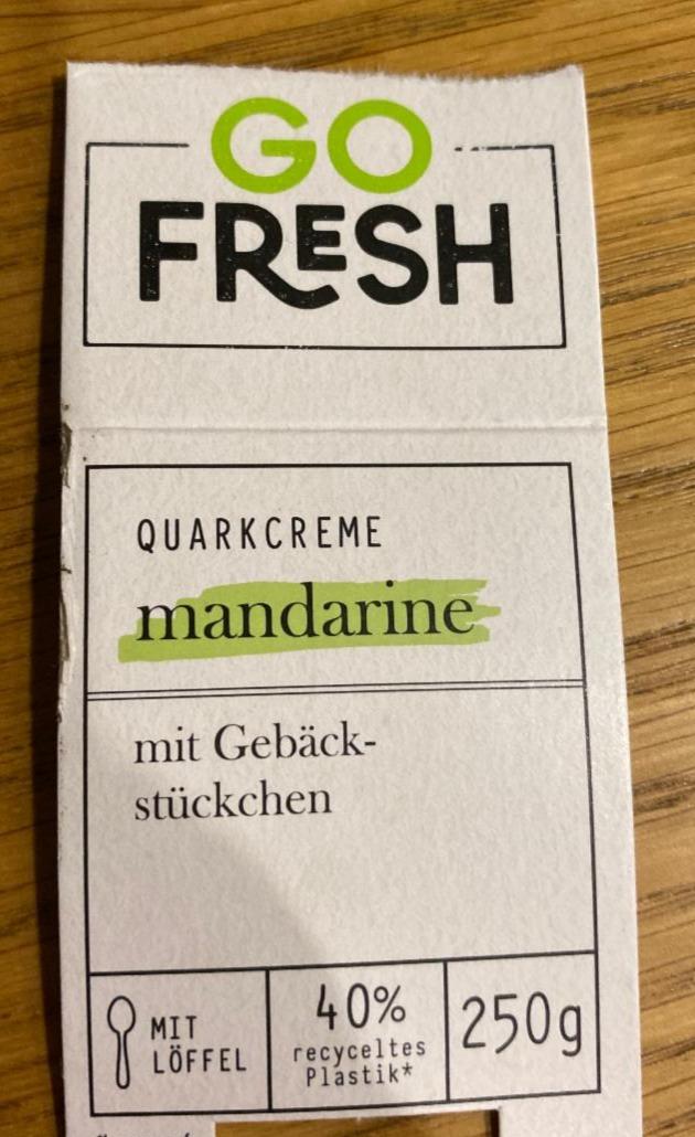 Fotografie - Quarkcreme mandarine Go Fresh