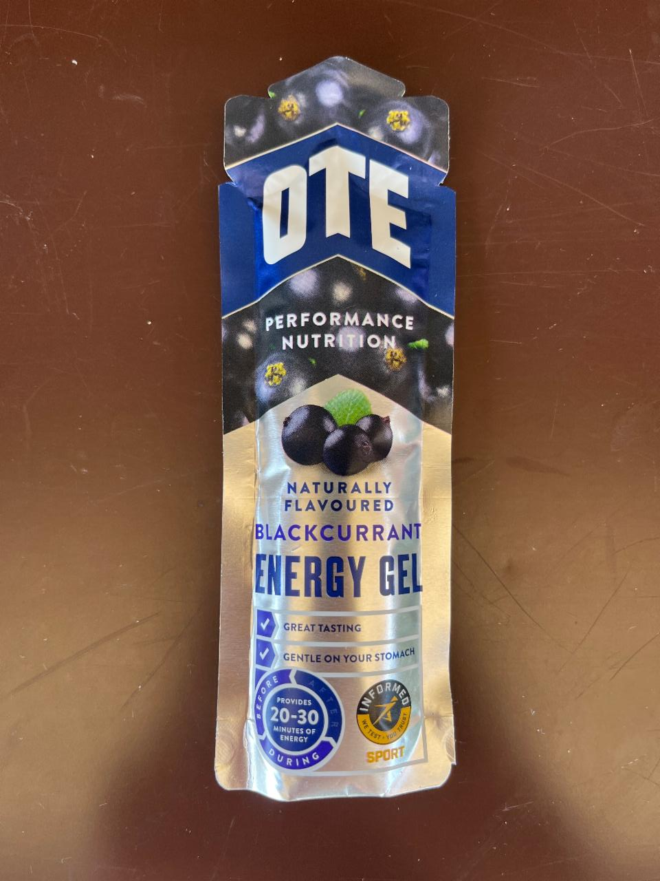 Fotografie - Blackcurrant Energy Gel OTE