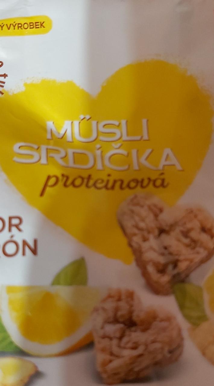 Fotografie - Müsli srdiečka proteínové zázvor a citrón