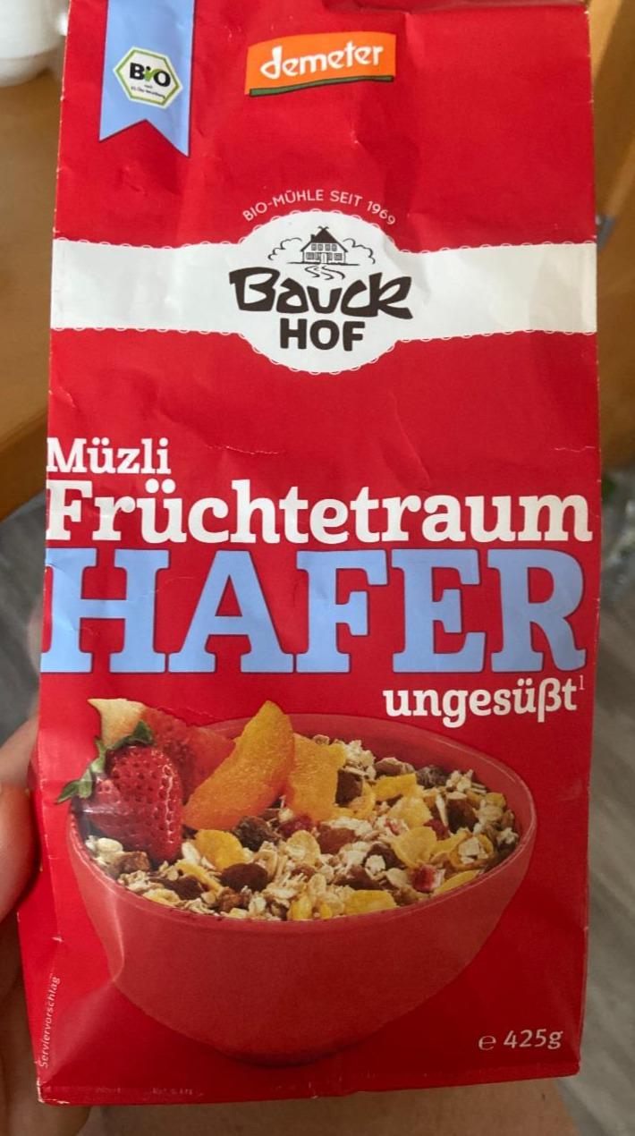 Fotografie - Müzli Früchtetraum Hafer ungeßüßt Bauck Hof