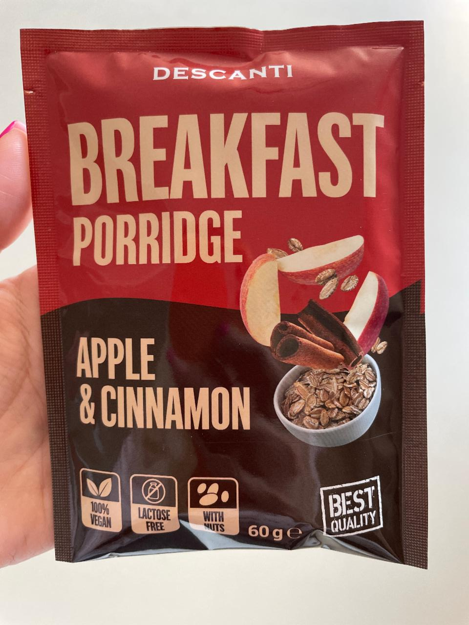 Fotografie - Breakfast porridge Apple & cinnamon Descanti