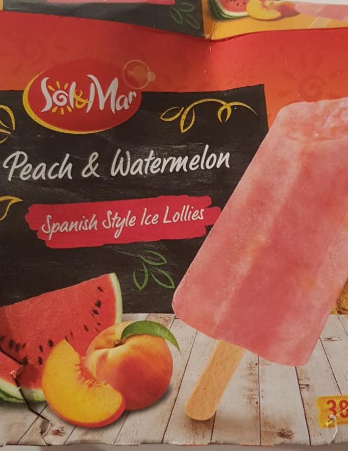 Fotografie - Peach & Watermelon Spanish Style Ice Lollies Sol&Mar