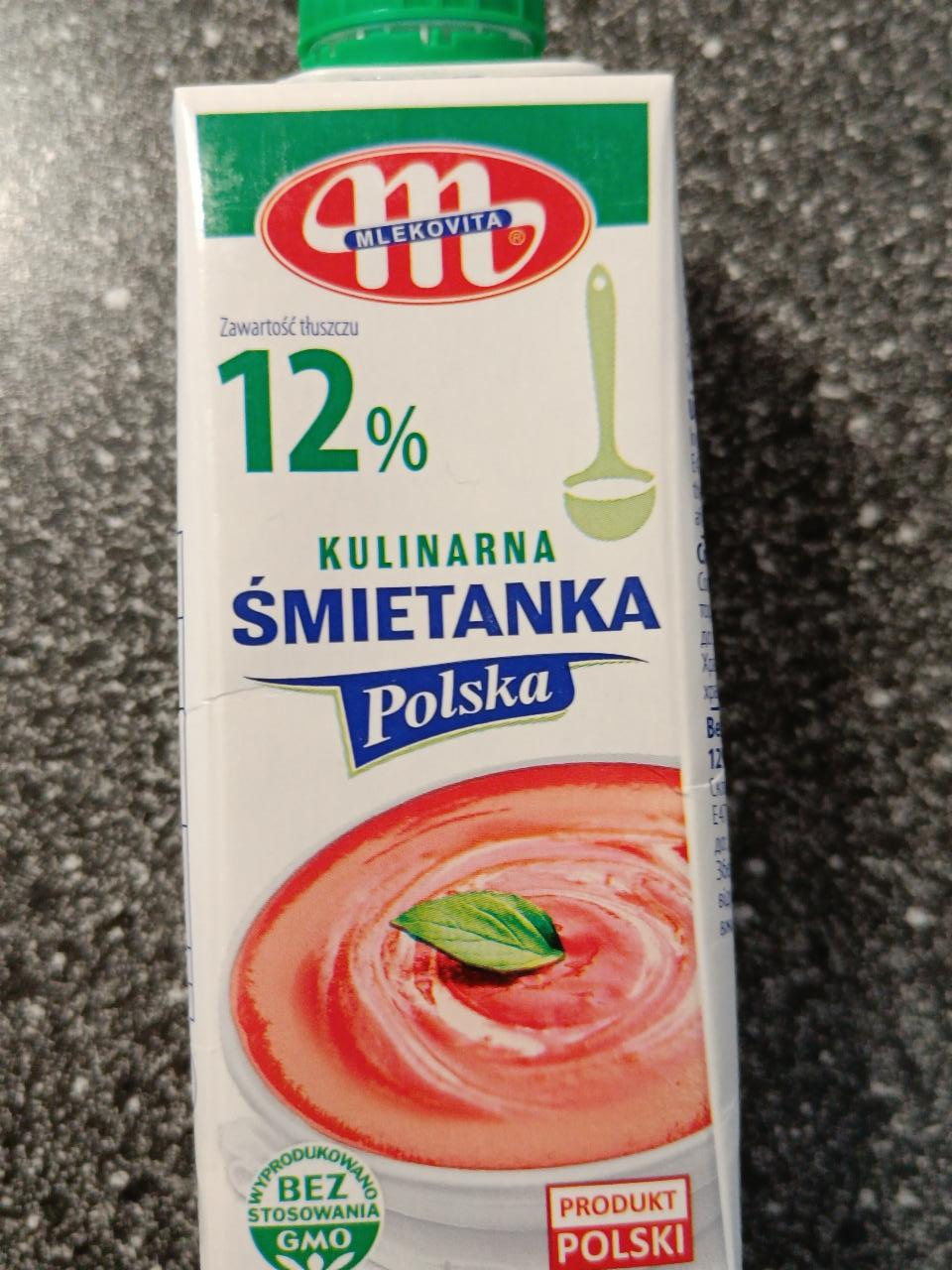 Fotografie - kulinarna śmietanka Polska 12% Mlekovita