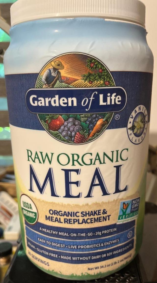 Fotografie - Raw Organic Meal Vanilla Garden of Life