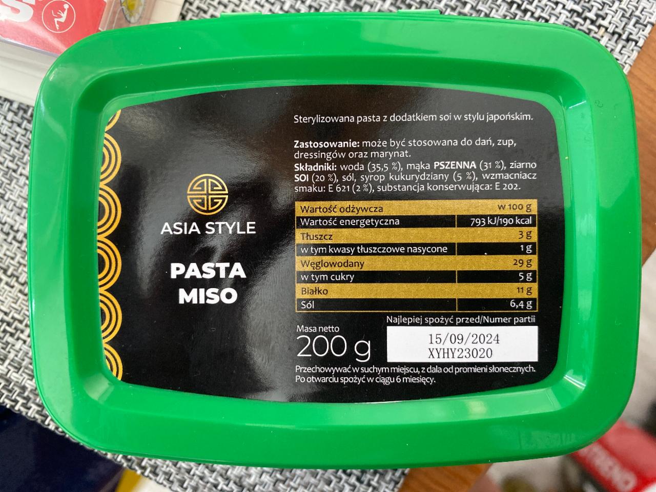 Fotografie - Pasta Miso Asia Style