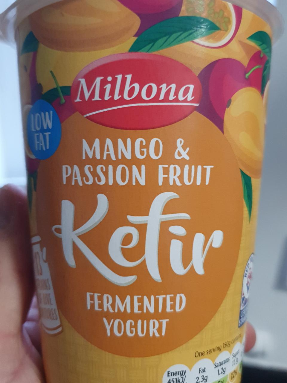 Fotografie - mango & passion fruit kefir milbona