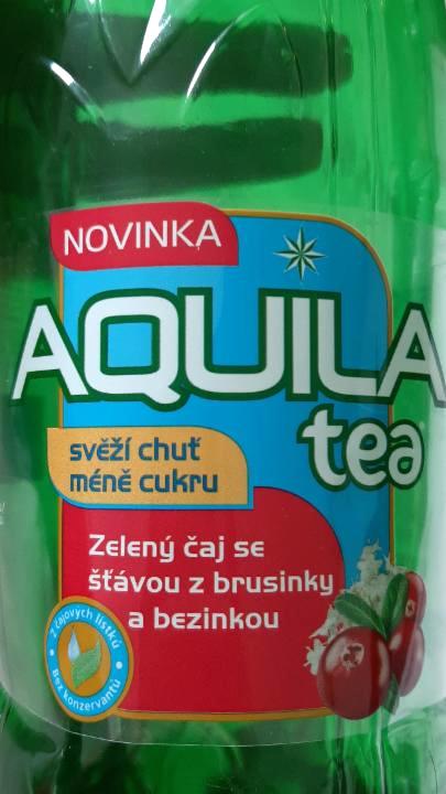 Fotografie - Aquila tea zelený čaj se šťávou z brusinky a bezinkou