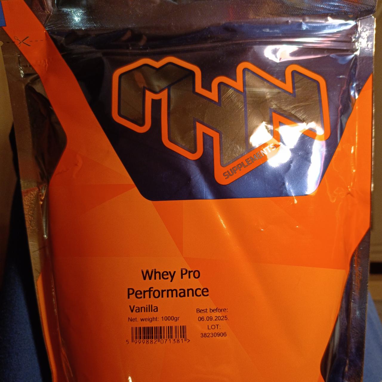 Fotografie - Whey Pro Performance Vanilla MHN sumplements