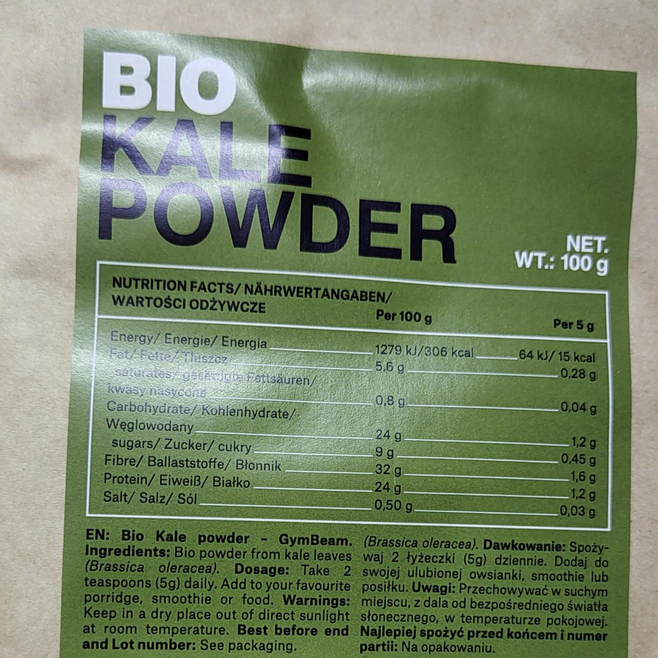 Fotografie - Bio Kale Powder GymBeam