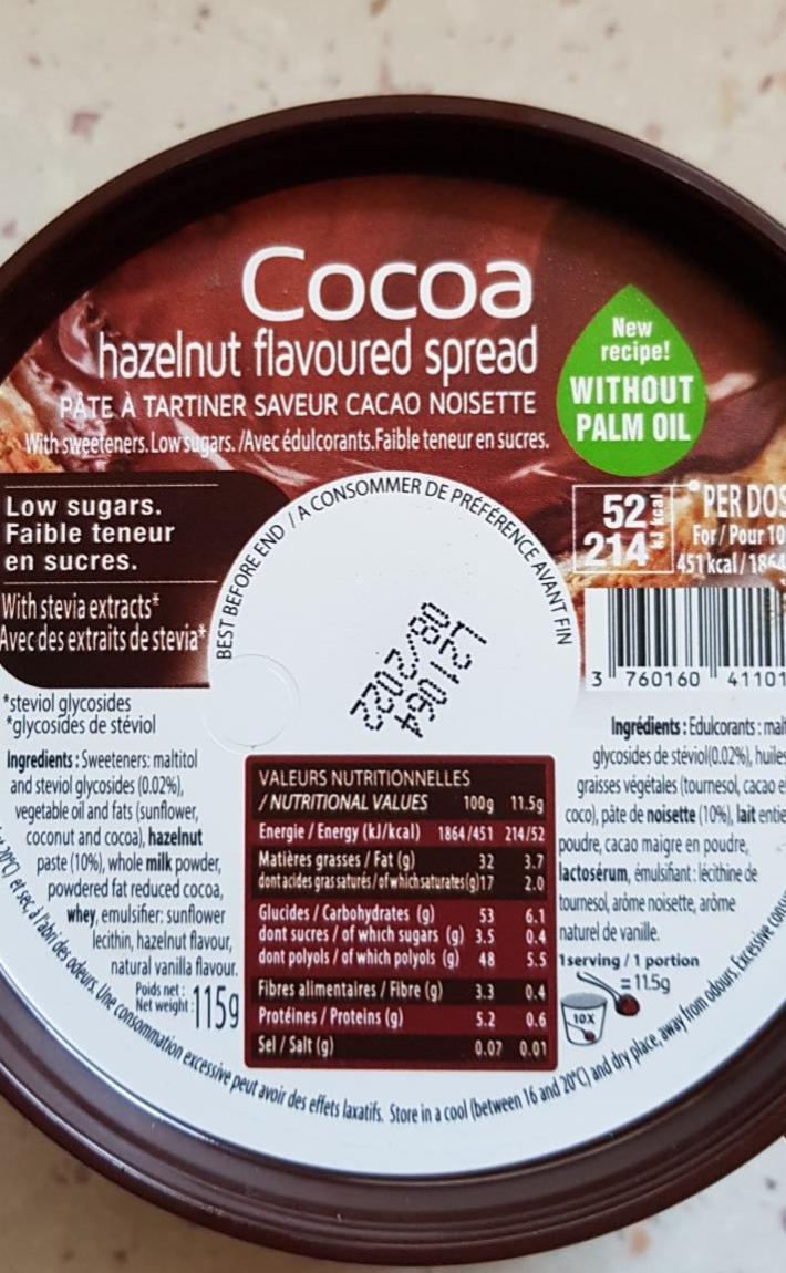 Fotografie - Gouté Cocoa hazelnut flavoured spread