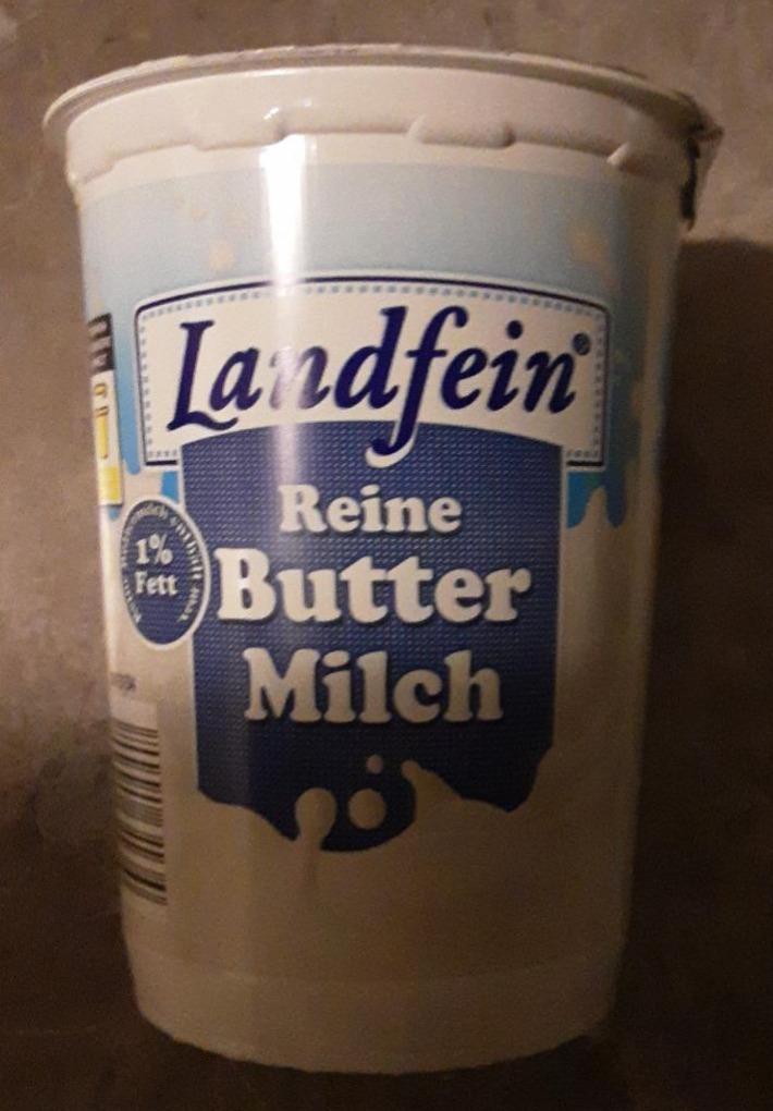 Fotografie - Reine Butter Milch 1% Fett Landfein
