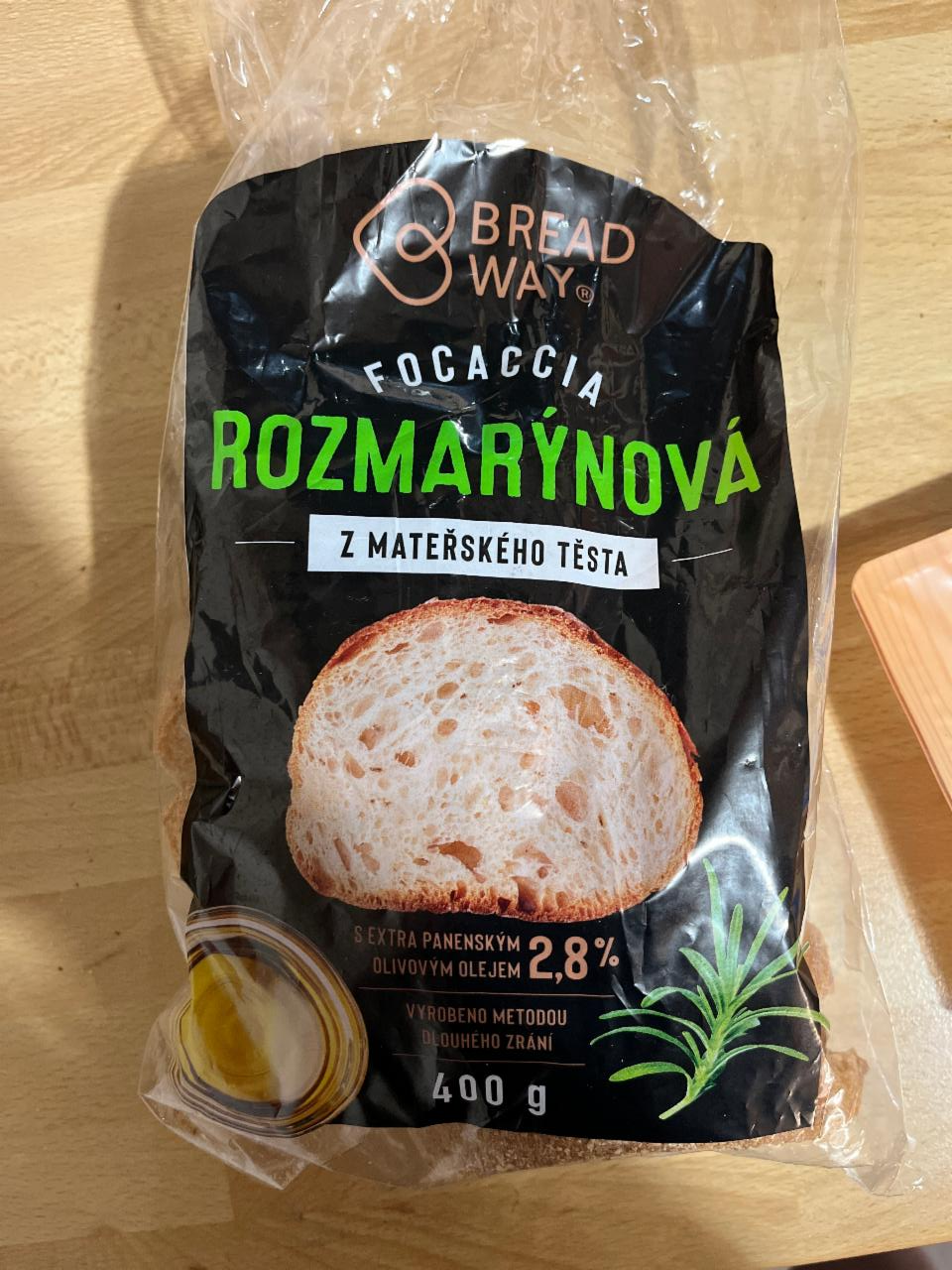 Fotografie - Focaccia Rozmarýnová z mateřského těsta Breadway