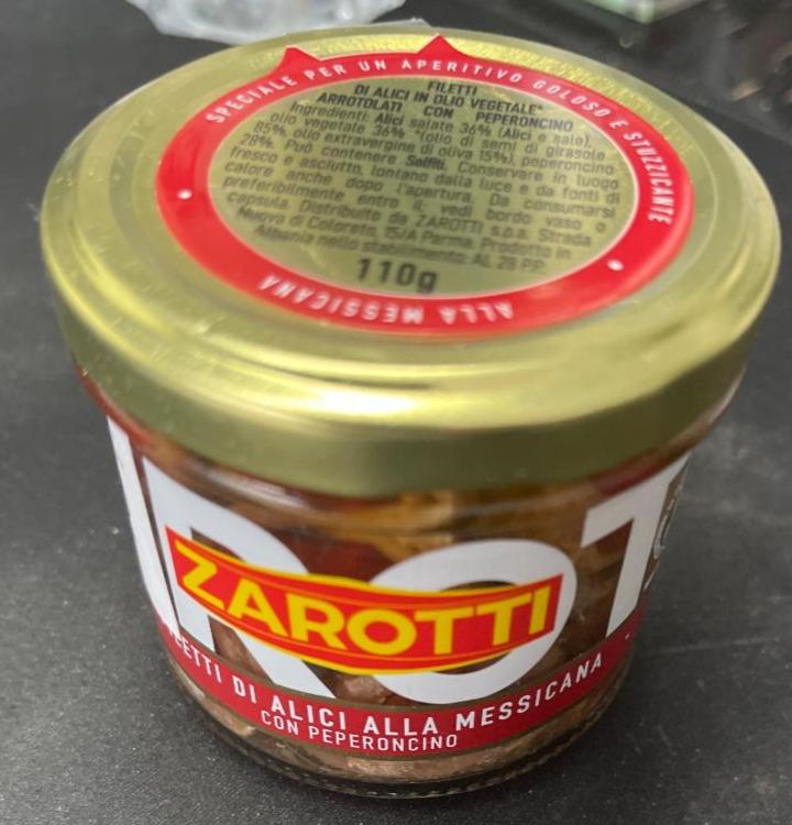 Fotografie - Filetti di Alici alla Messicana con Peperoncino in Olio Delicato Zarotti