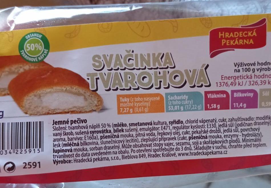 Fotografie - Svačinka tvarohová Hradecká pekárna