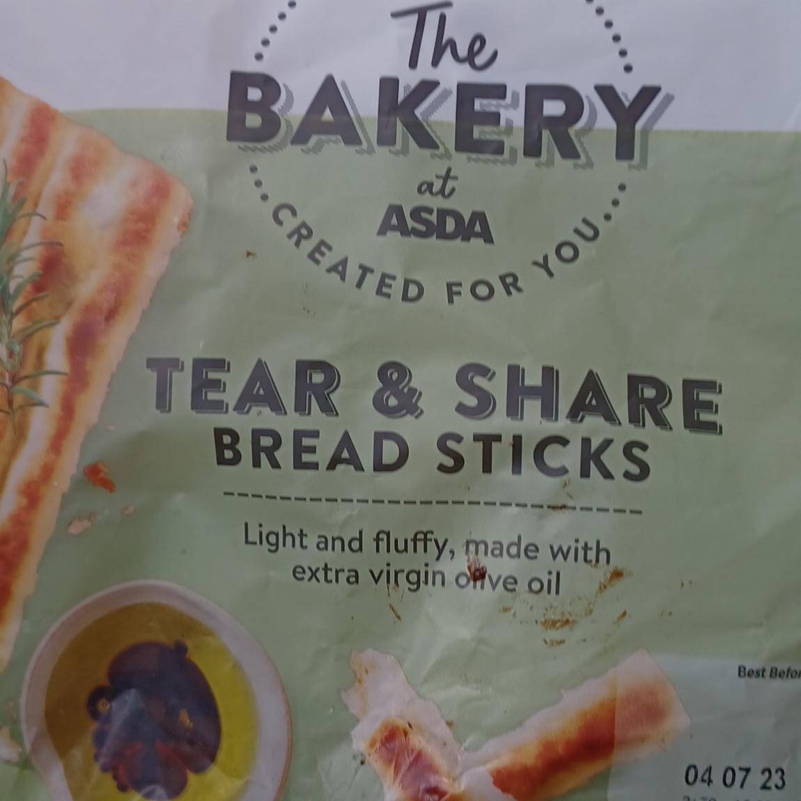 Fotografie - Tear & Share Bread Sticks Asda