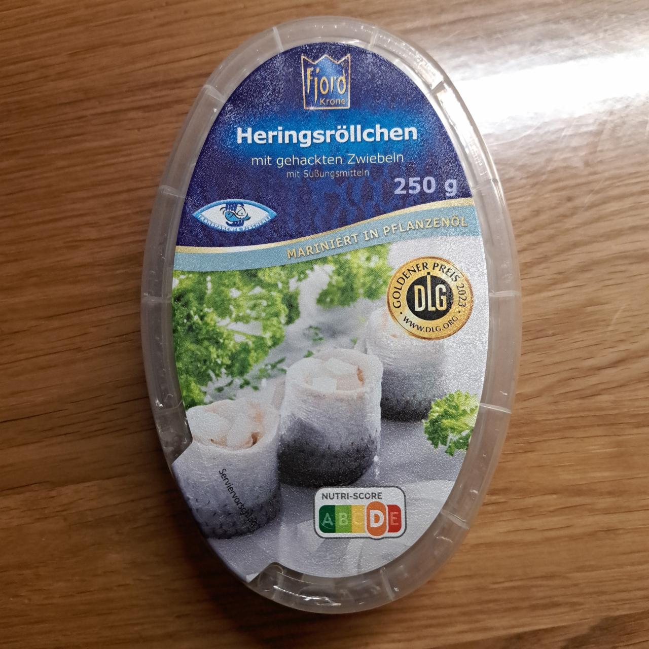 Fotografie - Heringsröllchen mit gehackten Zwiebeln Fjord