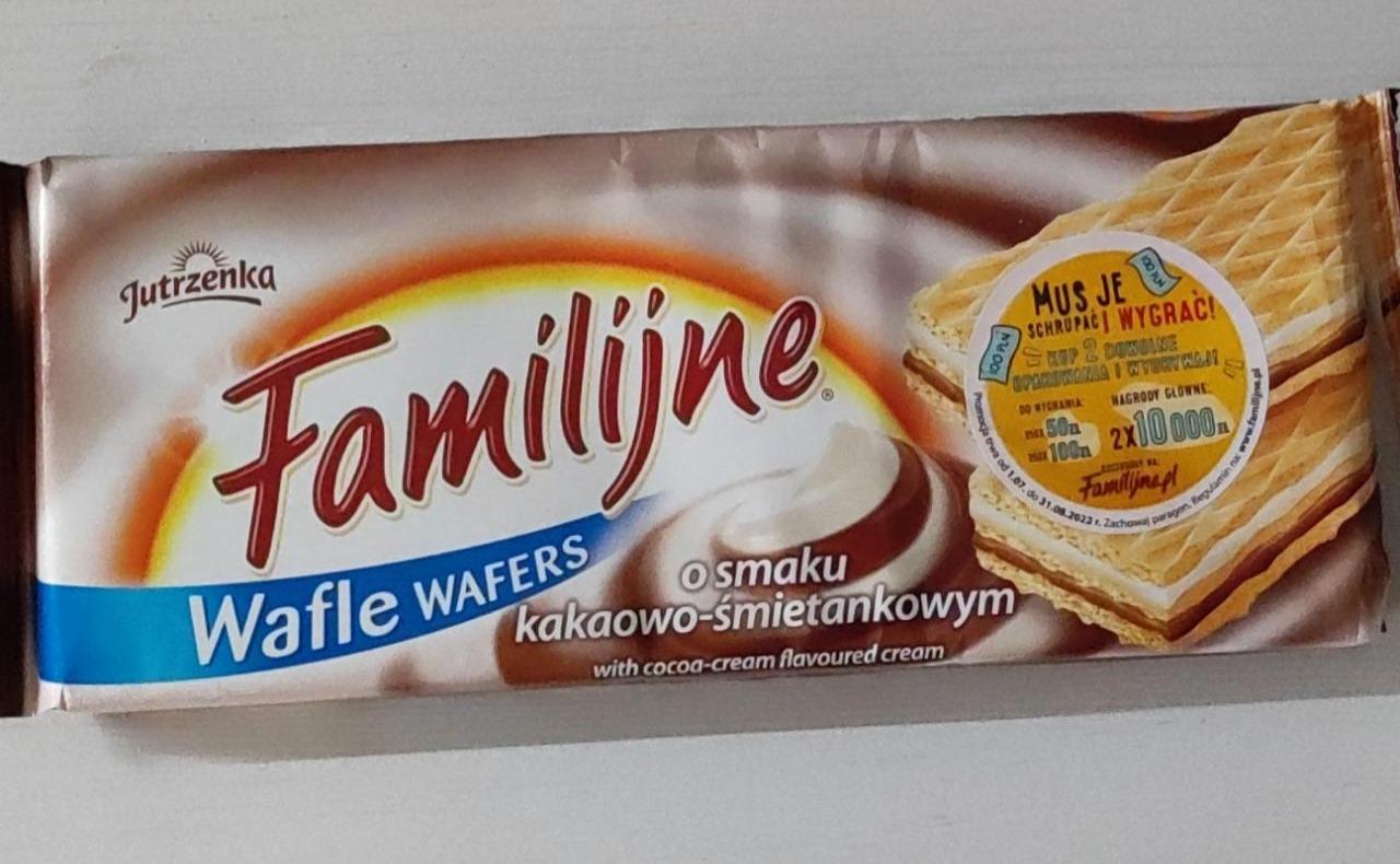 Fotografie - Familijne Wafle Wafers o smaku kakaowo-smietankowym Jutrzenka