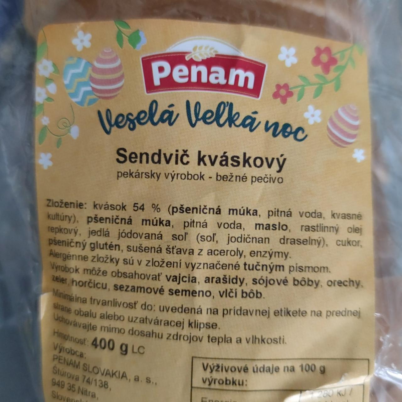 Fotografie - Sendvič kváskový Penam