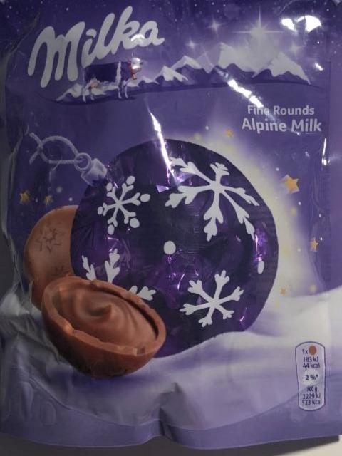 Fotografie - Milka Fine Rounds Alpine milk