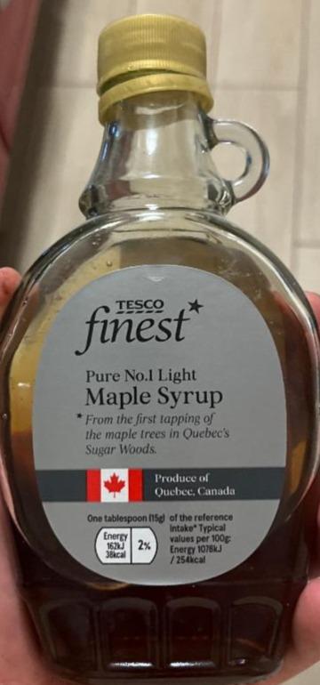 Fotografie - javorový sirup Tesco finest