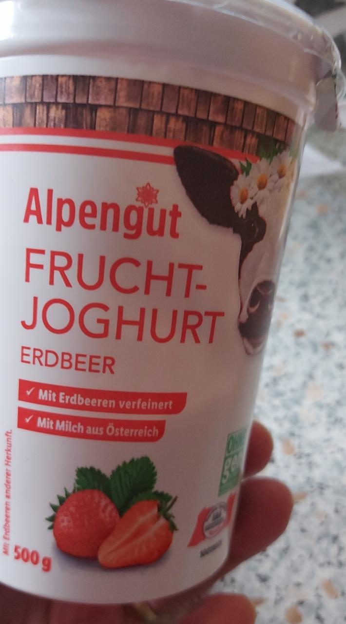 Fotografie - frucht joghurt erdbeer alpengut