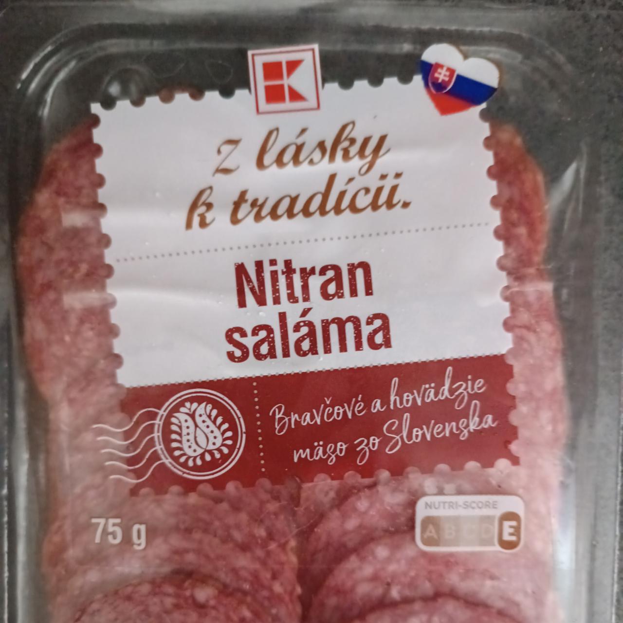 Fotografie - Nitran saláma Z lásky k tradícii Kaufland