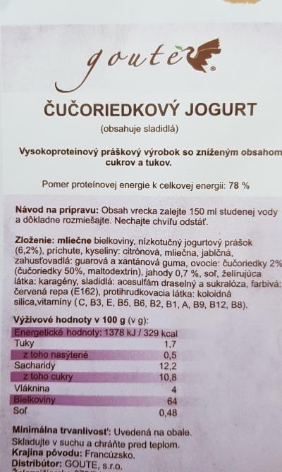 Fotografie - goute čučoriedkovy jogurt