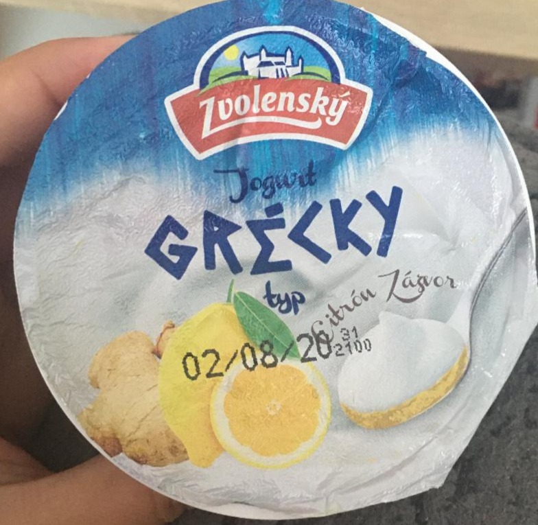 Fotografie - Jogurt grécky typ citrón zázvor Zvolenský