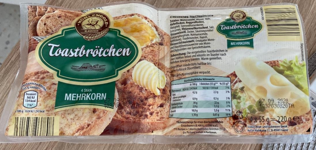 Fotografie - Toastbrötchen mehrkorn 