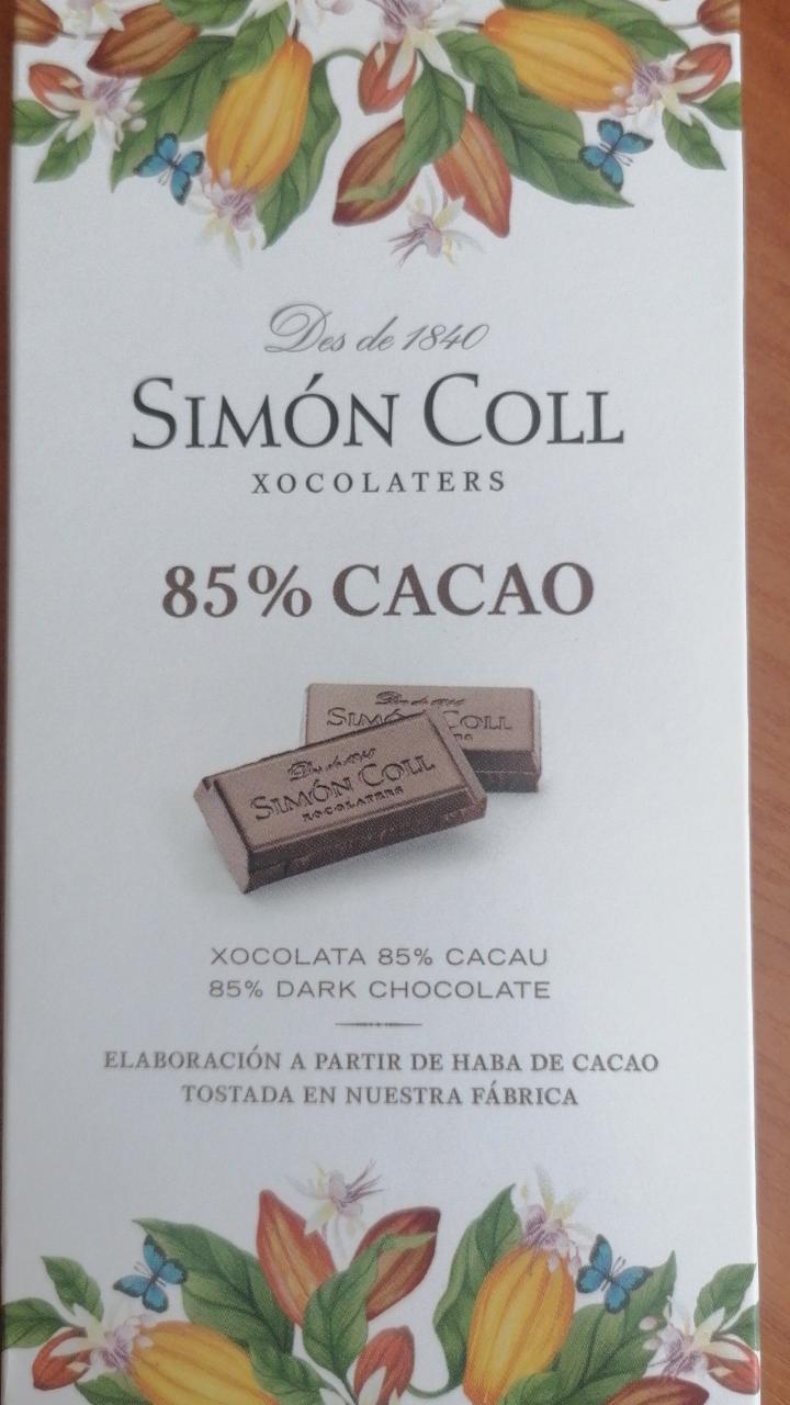 Fotografie - SIMÓN COLL 85% Cacao čokoláda