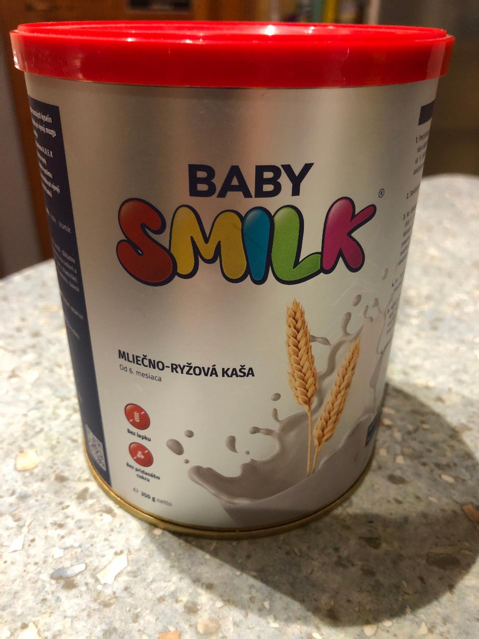 Fotografie - baby smilk mliečno-ryžová kaša s jablkom