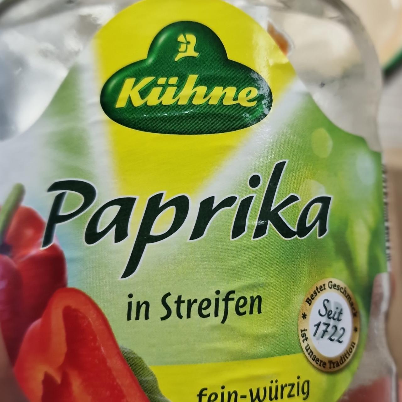 Fotografie - Paprika in Streifen Kühne