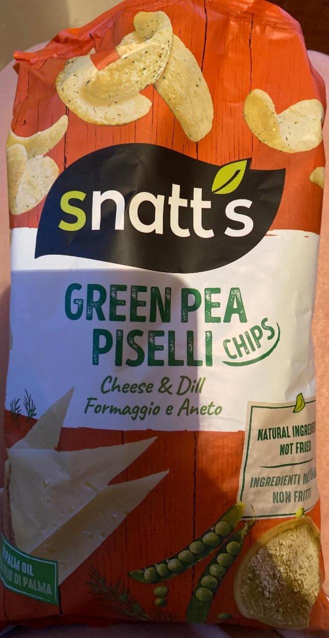 Fotografie - Green Pea Piselli Chips Cheese & Dill Snatt's