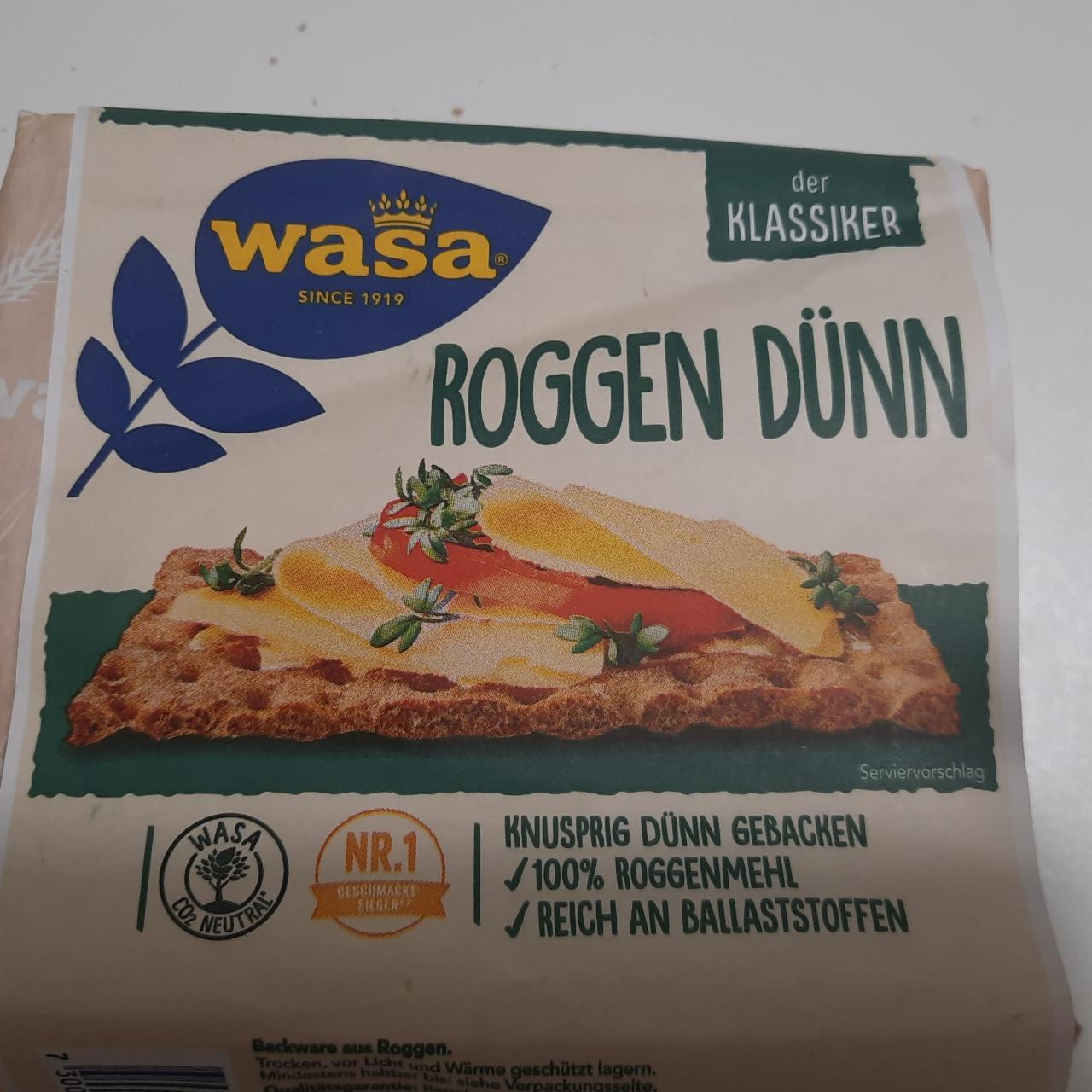 Fotografie - Roggen Dünn Wasa