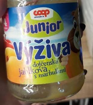 Fotografie - Výživa dojčenská jablková s marhuľami Coop junior