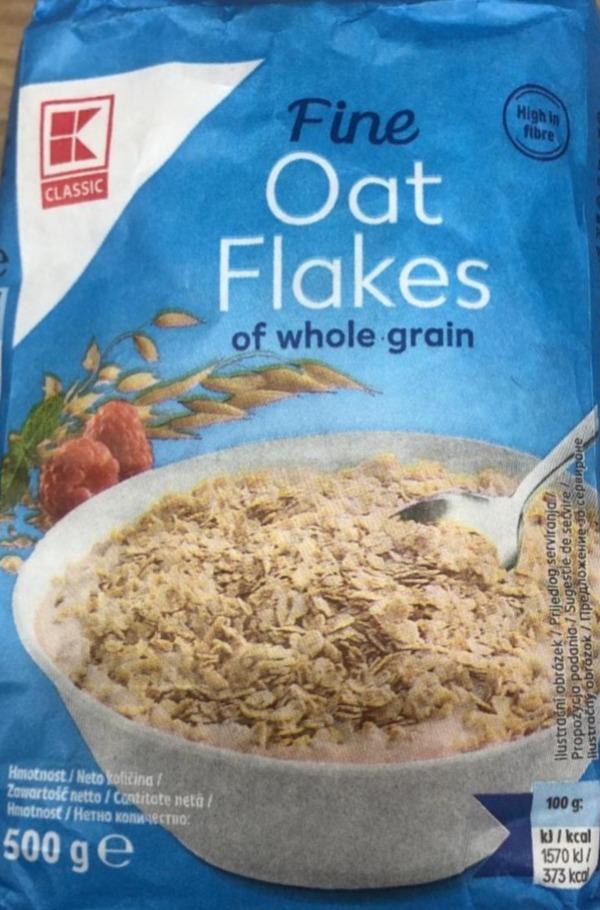 Fotografie - Fine oat flakes of whole grain K-Classic