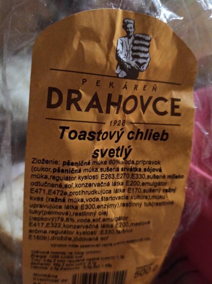 Fotografie - Toastovy chlieb svetlý Drahovce