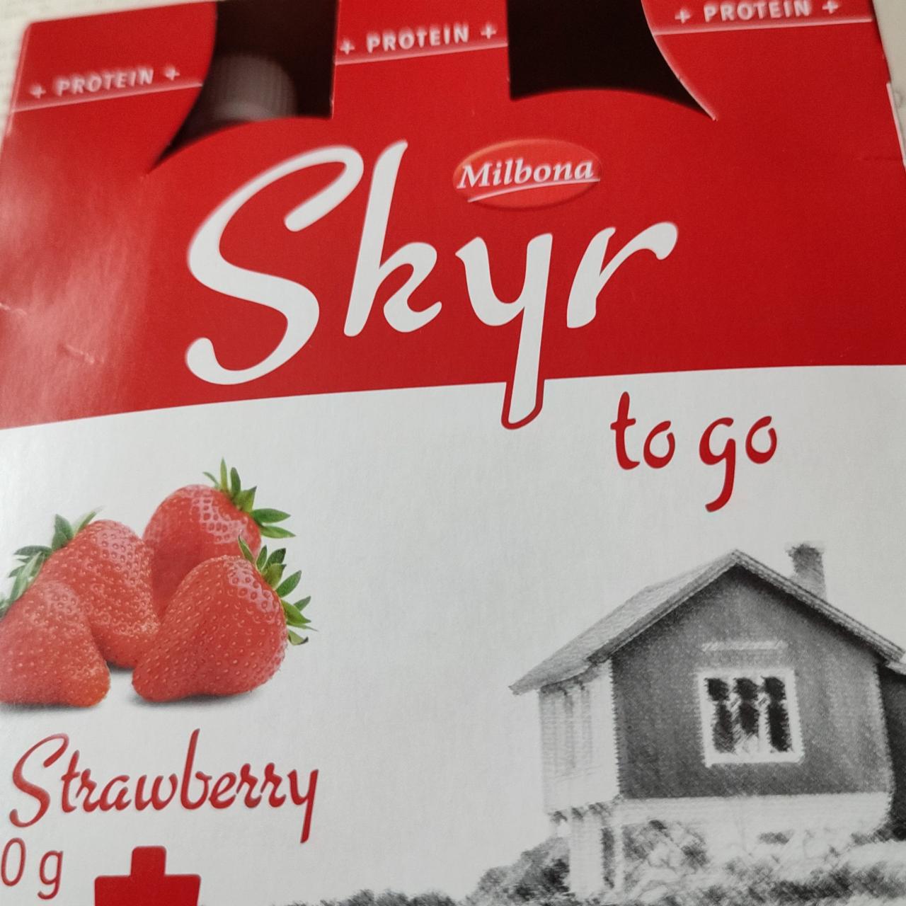 Fotografie - Skyr to go Jahoda Milbona