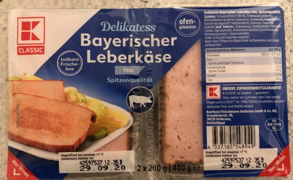 Fotografie - Bayerischer Leberkäse K-Classic