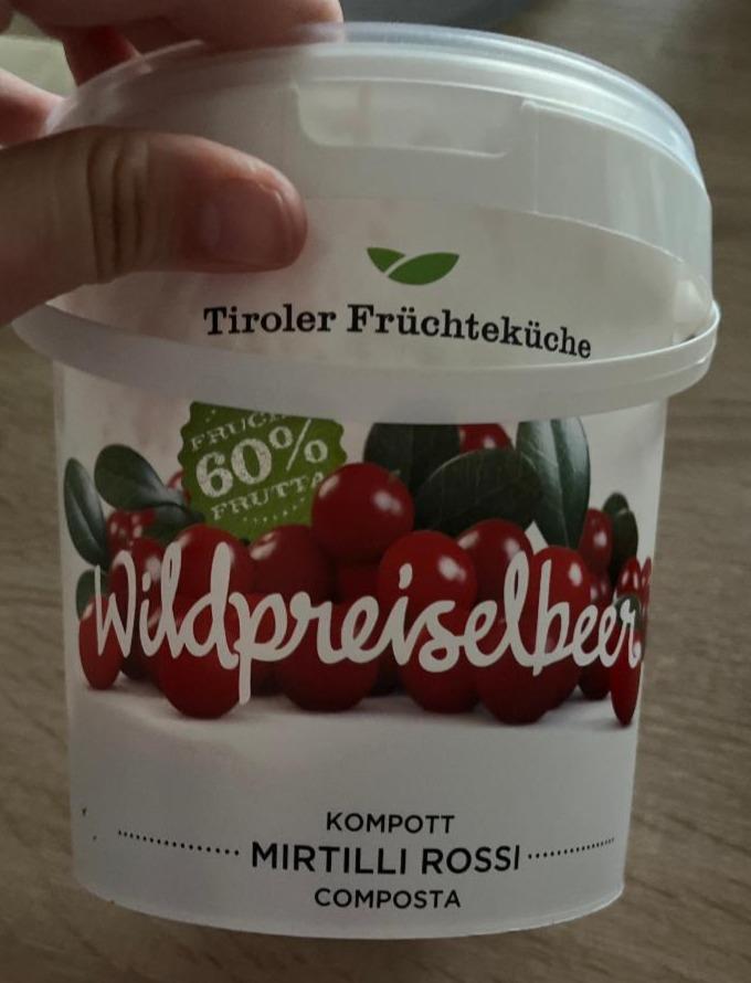 Fotografie - Wildpreiselbeer Kompott Tiroler Fruchteküche