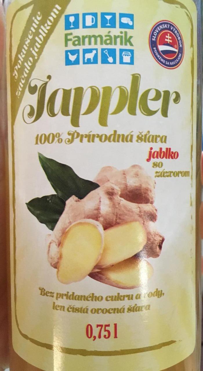 Fotografie - Jappler Jablko so zazvorom 100% stava Farmarik