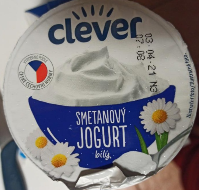 Fotografie - Clever smotanový jogurt biely