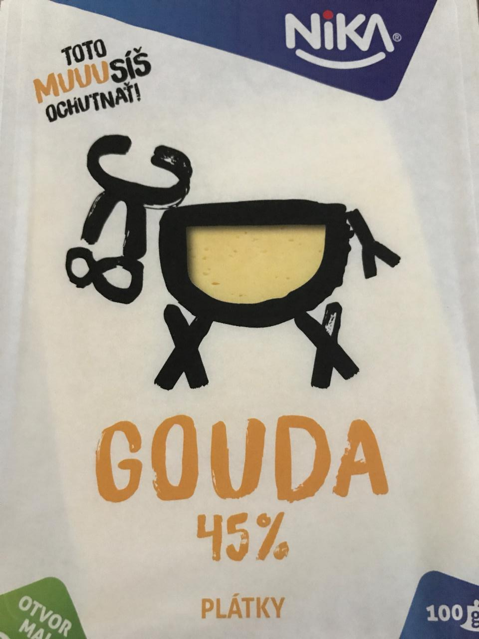 Fotografie - NiKA Gouda 45% platky