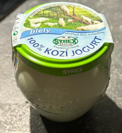 Fotografie - Biely 100% kozí jogurt Syrex Zázrivá