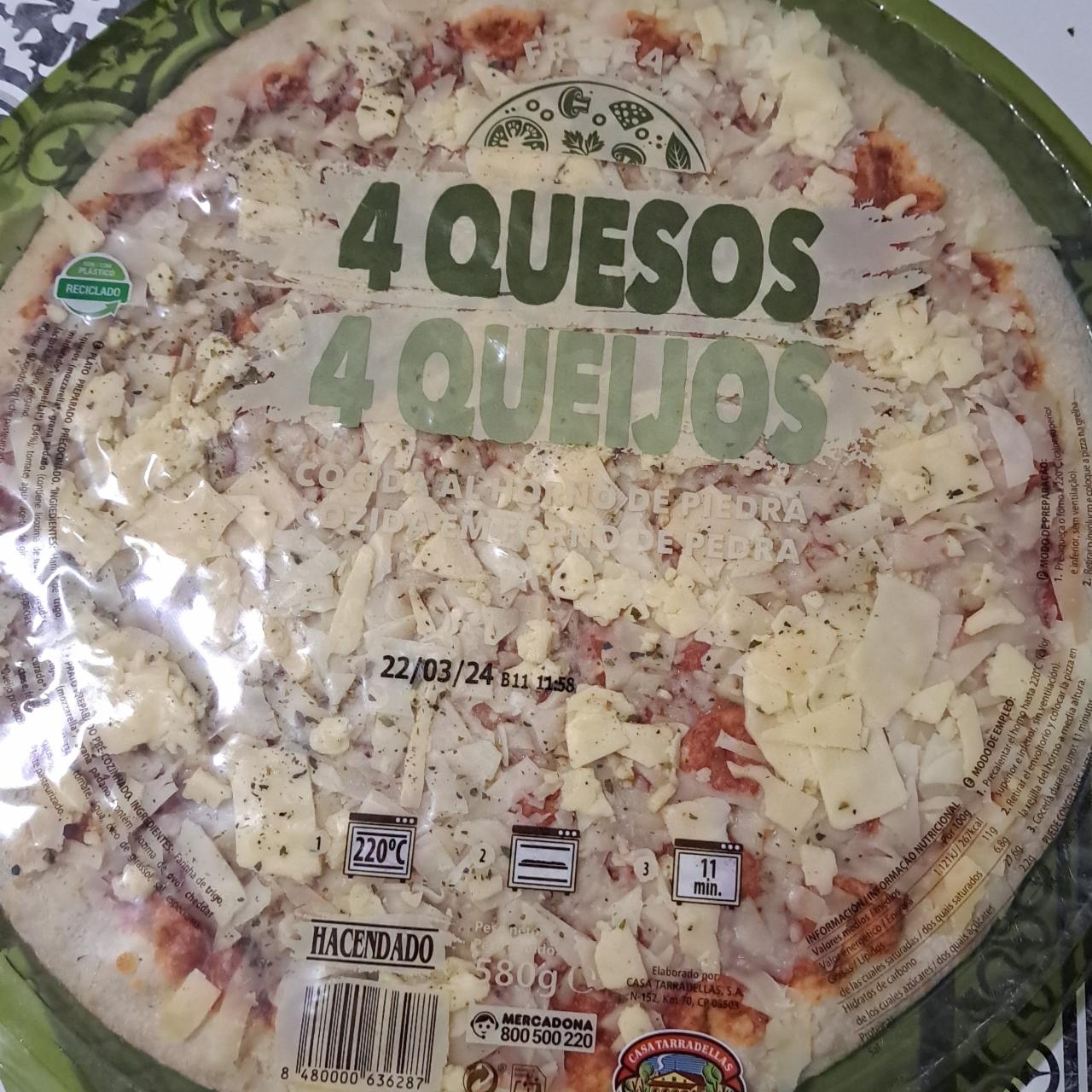 Fotografie - 4 Quesos pizza Hacendado