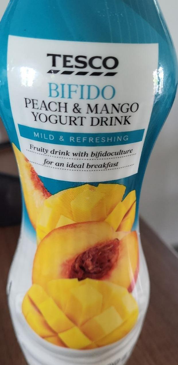 Fotografie - Bifido peach & mango yoghurt drink Tesco