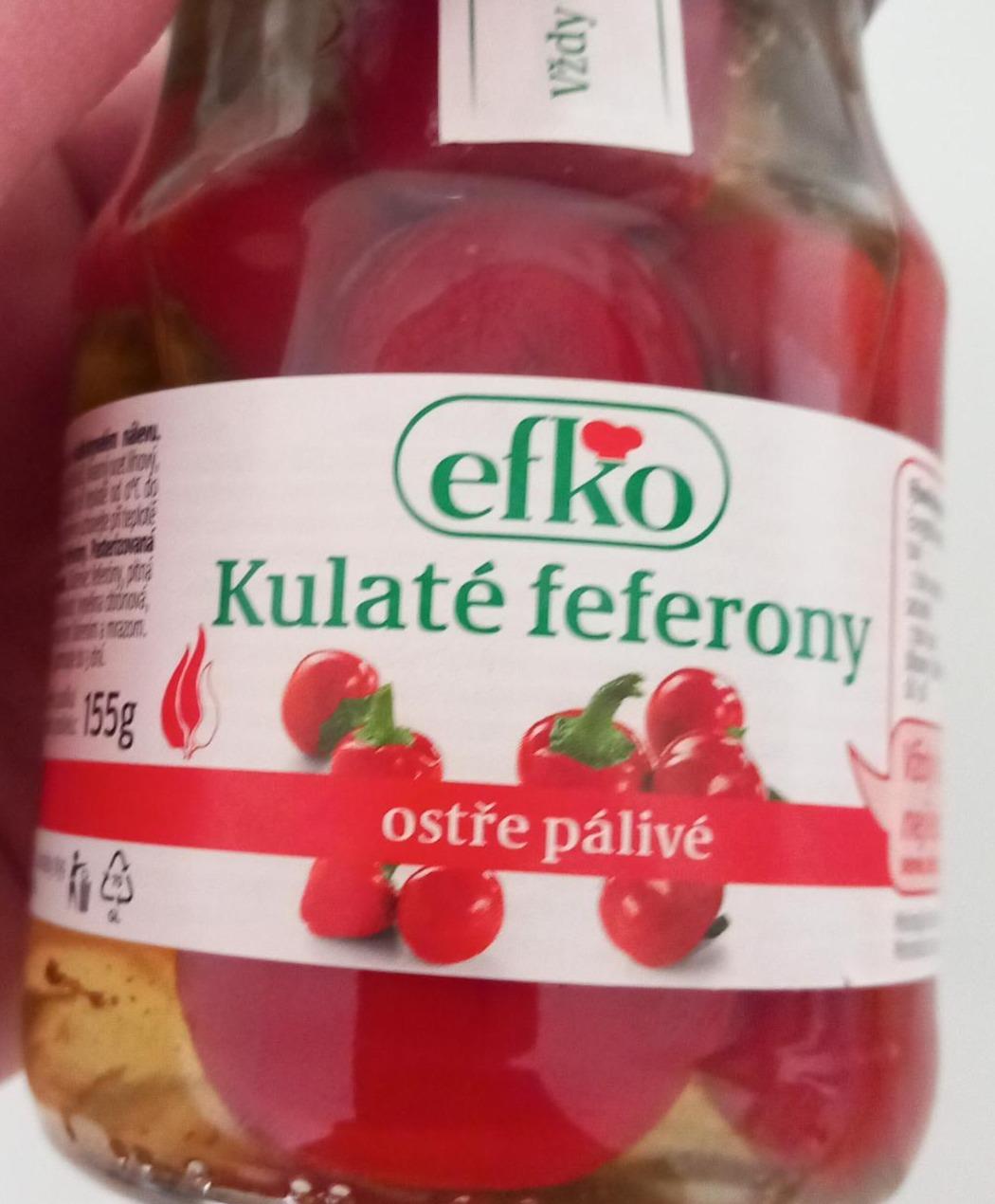 Fotografie - Kulaté feferony ostře pálivé Efko