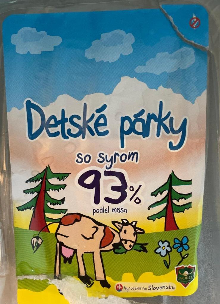 Fotografie - Detské párky so syrom 93% mäsa