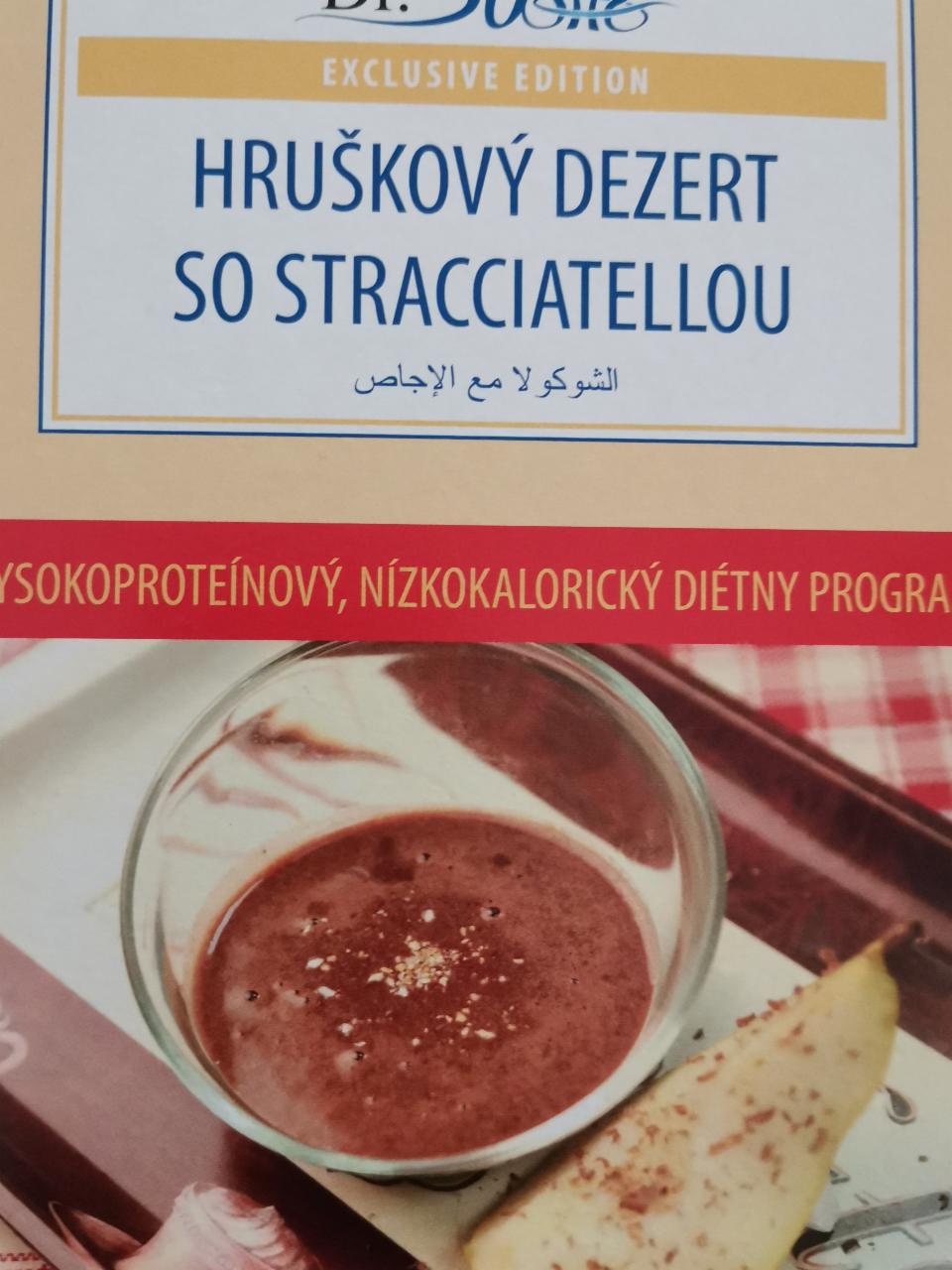 Fotografie - Hruskovy dezert so stracciatellou Dr.Slim